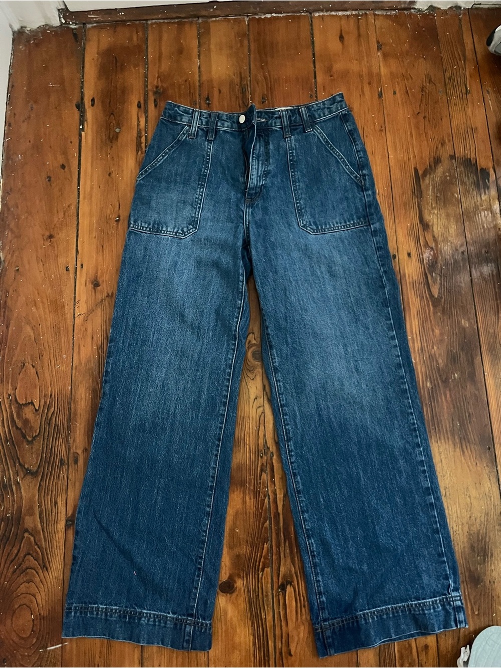 Universal Thread Dark Blue Wide-Leg Jeans